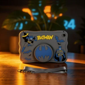 سیلیکونی اورجینال طرح بتمن با پاپ سوکت و قابلیت استند همراه با بند Batman Tablet Case 1