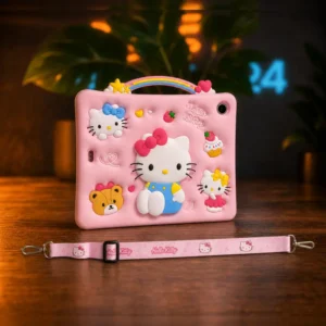 هلوکیتی و کاپ کیک استندشو به همراه بند Hello Kitty Cupcake Tablet Case 1