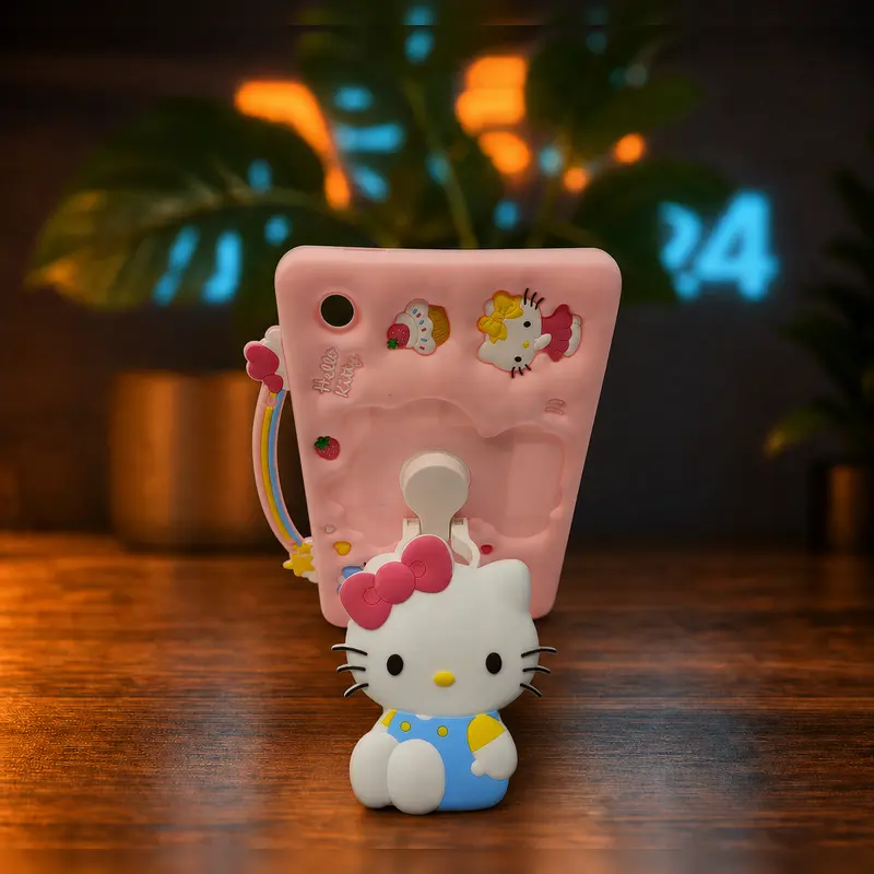 هلوکیتی و کاپ کیک استندشو به همراه بند Hello Kitty Cupcake Tablet Case 4